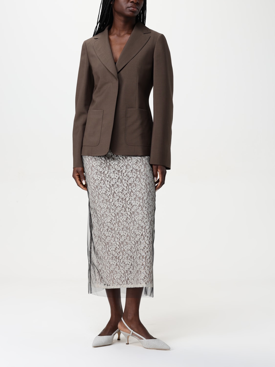 アウターその他 FENDI Woman Blazer Brown FJ7624AQ3H F1RXG FENDI: Blazer woman - Brown | Fendi blazer FJ7624AQ3H online