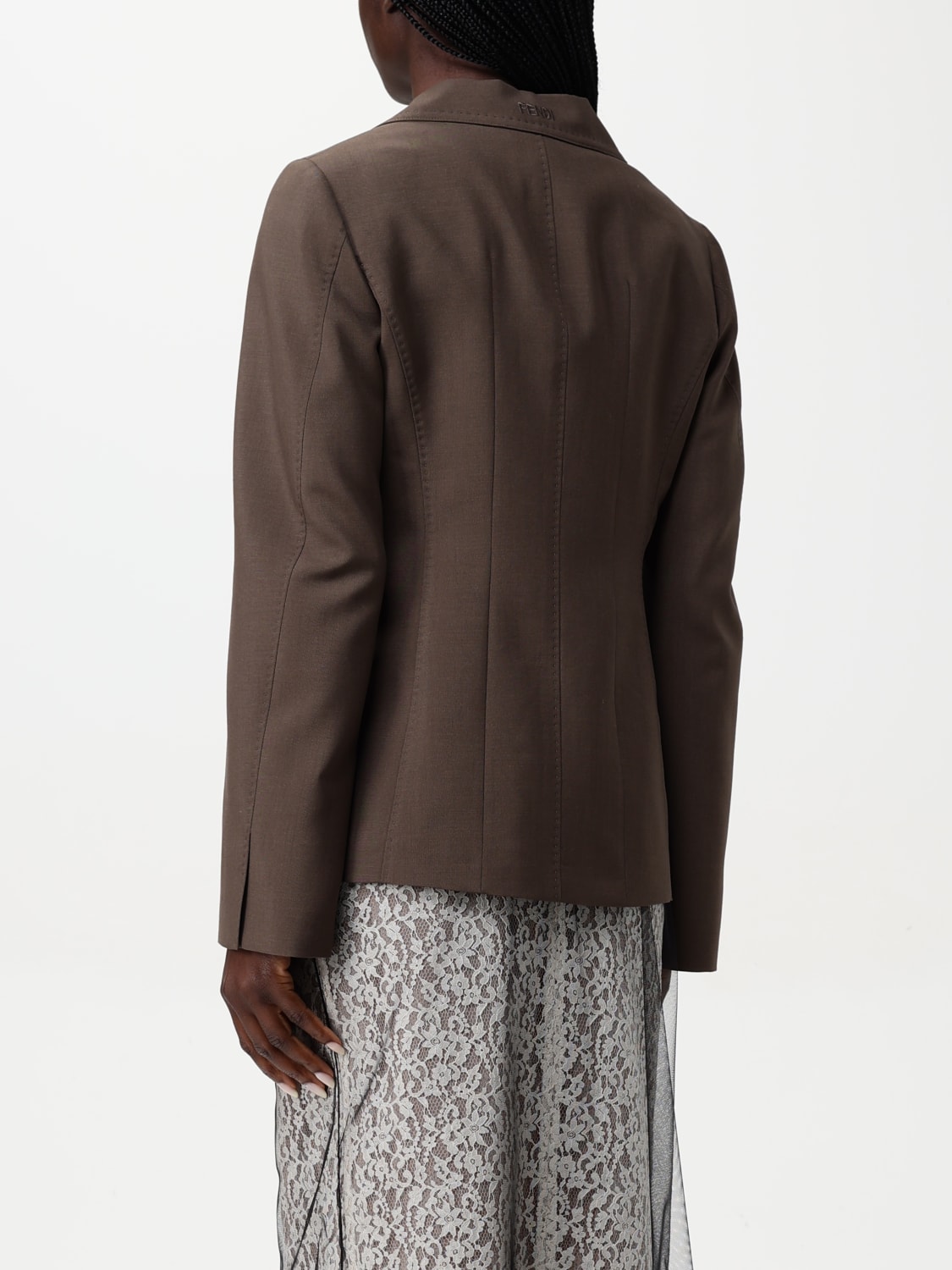 アウターその他 FENDI Woman Blazer Brown FJ7624AQ3H F1RXG FENDI: Blazer woman - Brown | Fendi blazer FJ7624AQ3H online