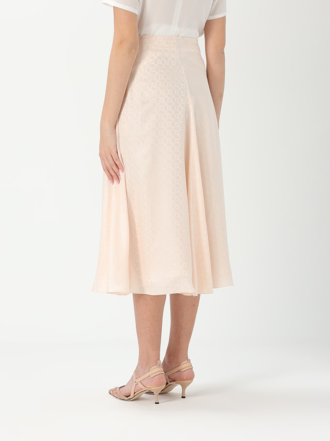 FENDI SKIRT: Skirt woman Fendi, Peach - Img 2