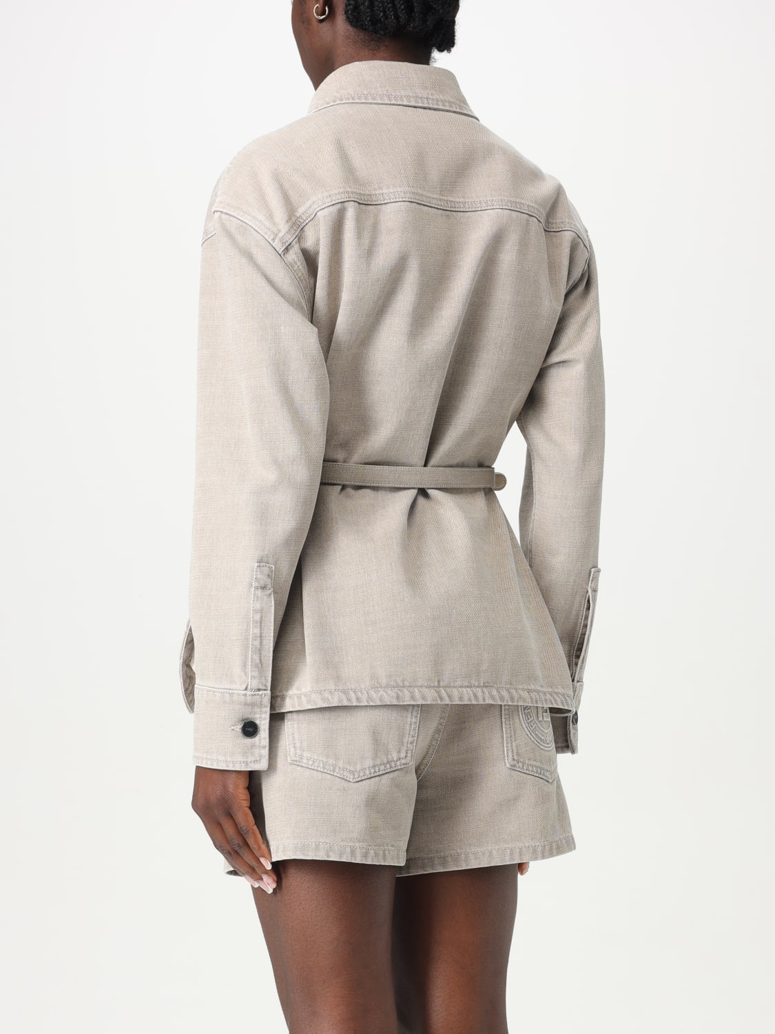 ジャケット FENDI Woman Jacket Beige FLF677ASMB F1RX9 FENDI: Blazer woman - Beige | Fendi jacket FLF677ASMB online