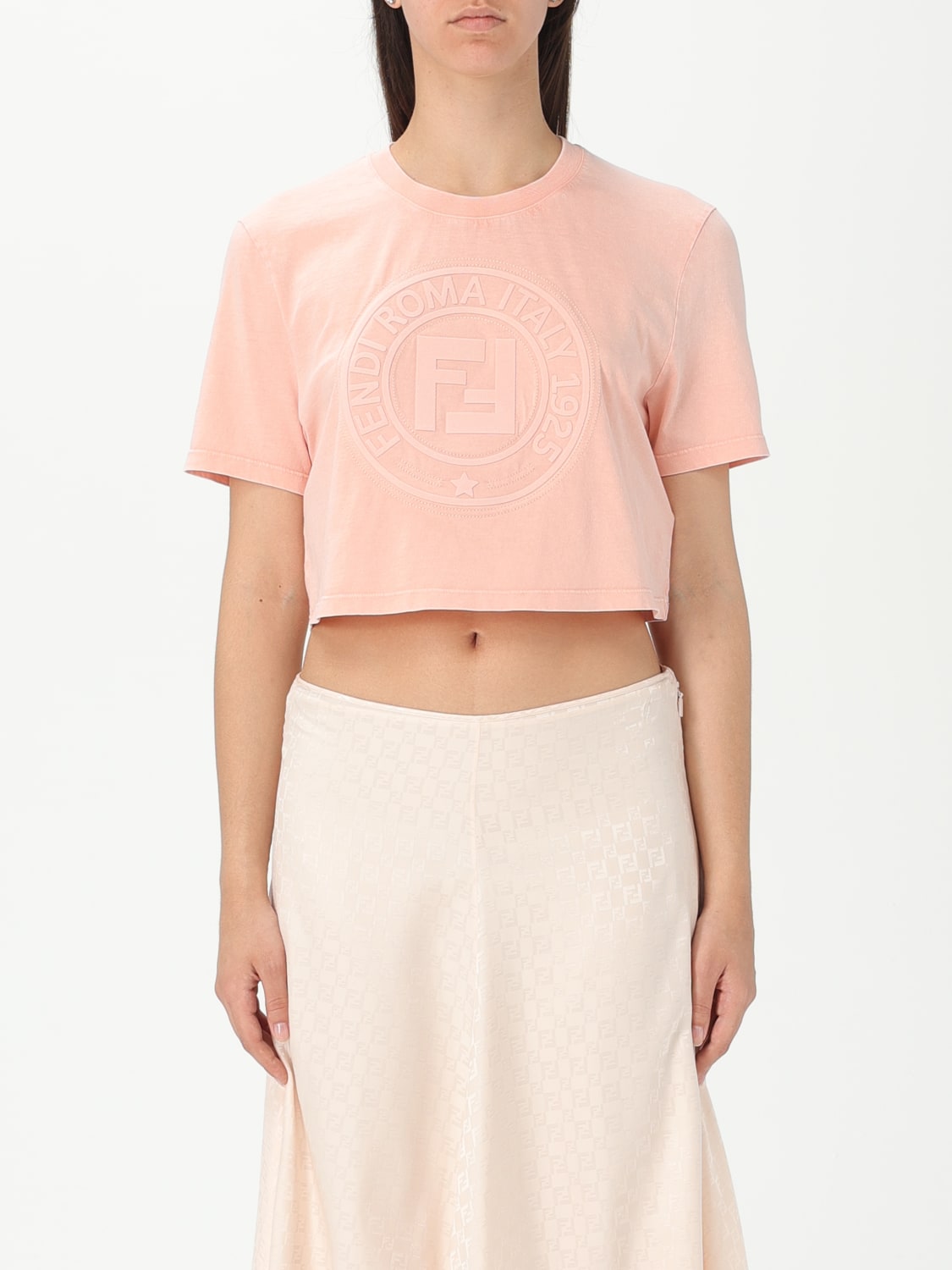 FENDI T-SHIRT: T-shirt woman Fendi, Pink - Img 1
