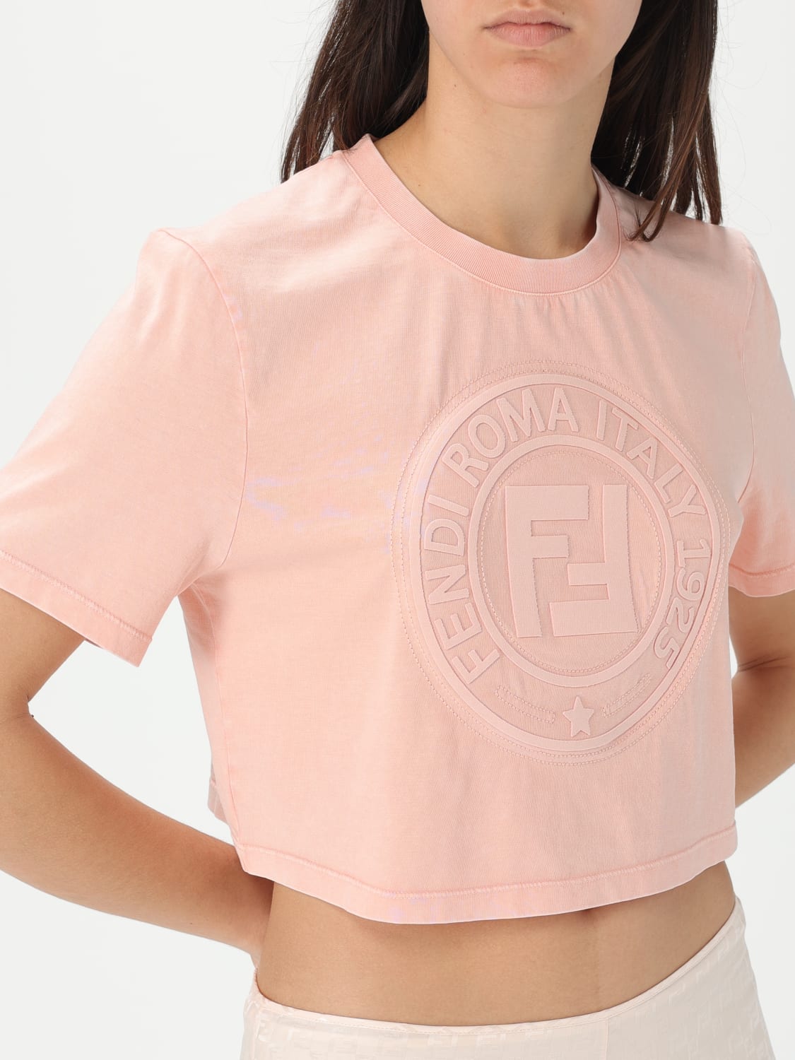 FENDI T-SHIRT: T-shirt woman Fendi, Pink - Img 4