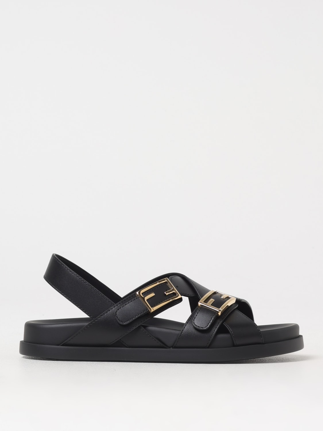 シューズ・サンダルその他 FENDI Woman Flat sandals Black 8X8647NA7 F0QA1 FENDI: Shoes woman - Black | Fendi flat sandals 8X8647NA7