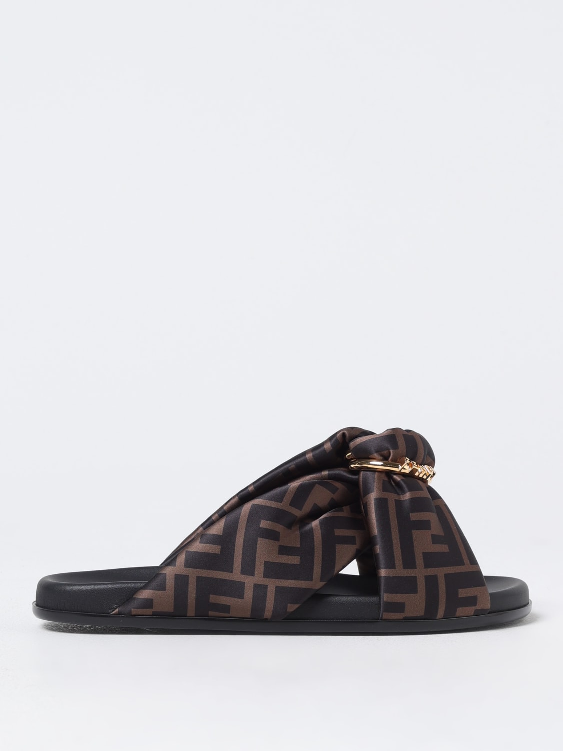 シューズ・サンダルその他 FENDI Woman Flat sandals Tobacco 8X8645AE7S F0R7V FENDI: Shoes woman - Tobacco | Fendi flat sandals 8X8645AE7S