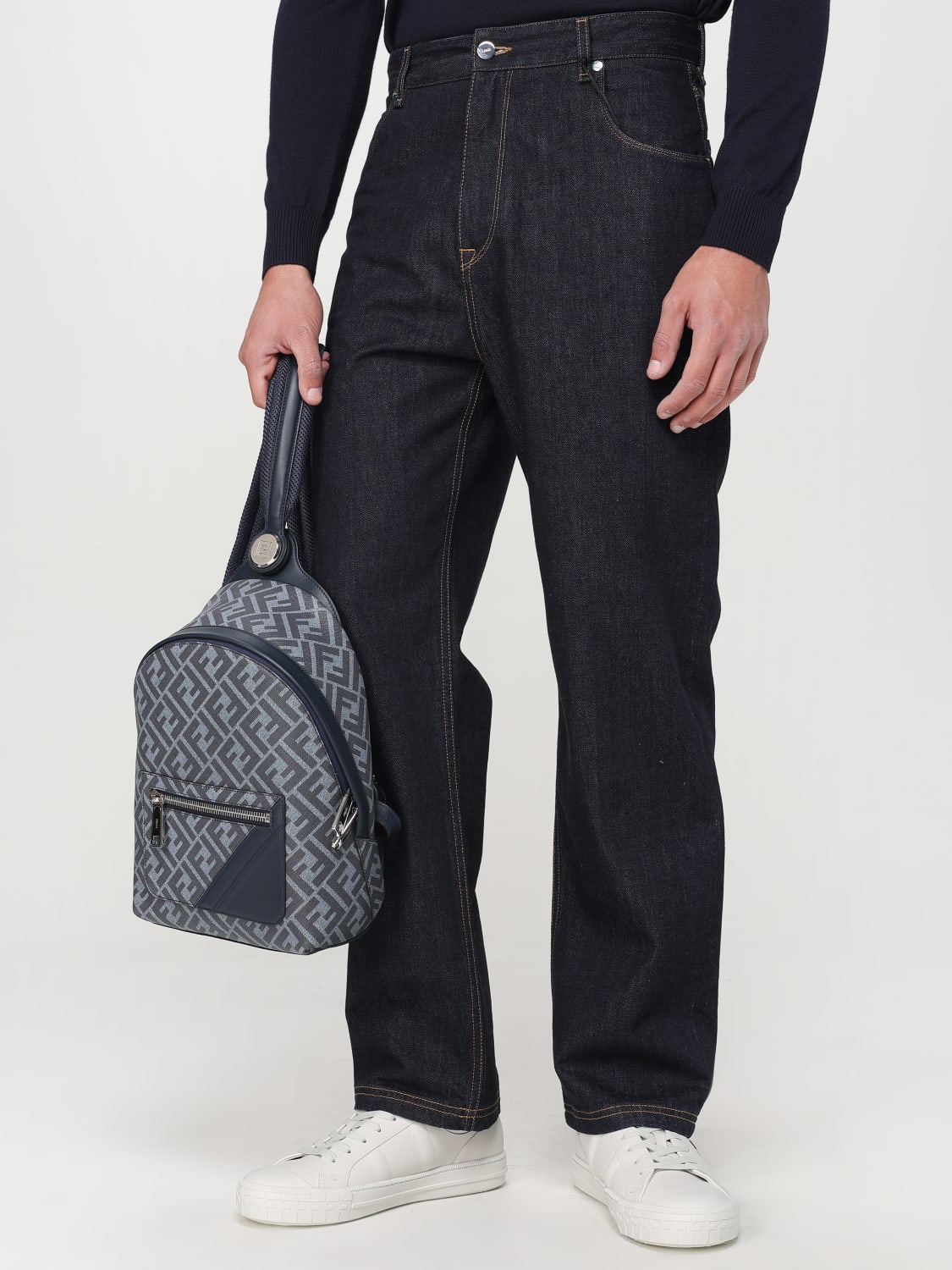 バックパック・リュック FENDI Men Backpack Denim 7VZ077ASIC F1O97 FENDI: Bags men - Denim | Fendi backpack 7VZ077ASIC online