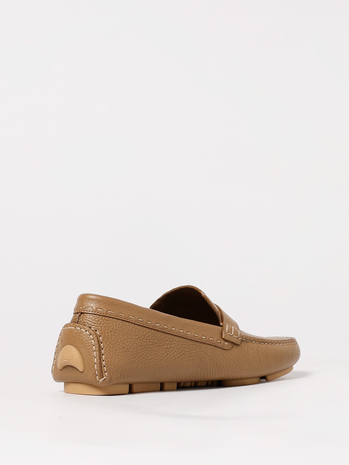 FENDI LOAFERS: Shoes men Fendi, Sand - Img 3