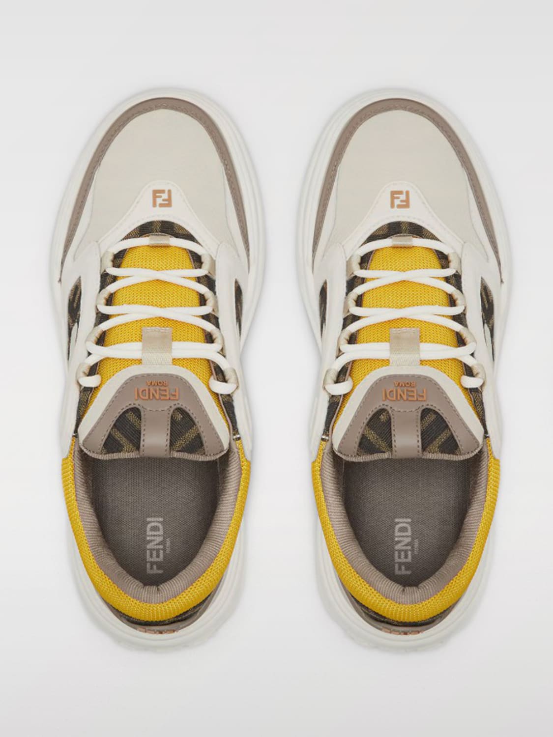 FENDI SNEAKERS: Sneakers men Fendi, Brown - Img 4