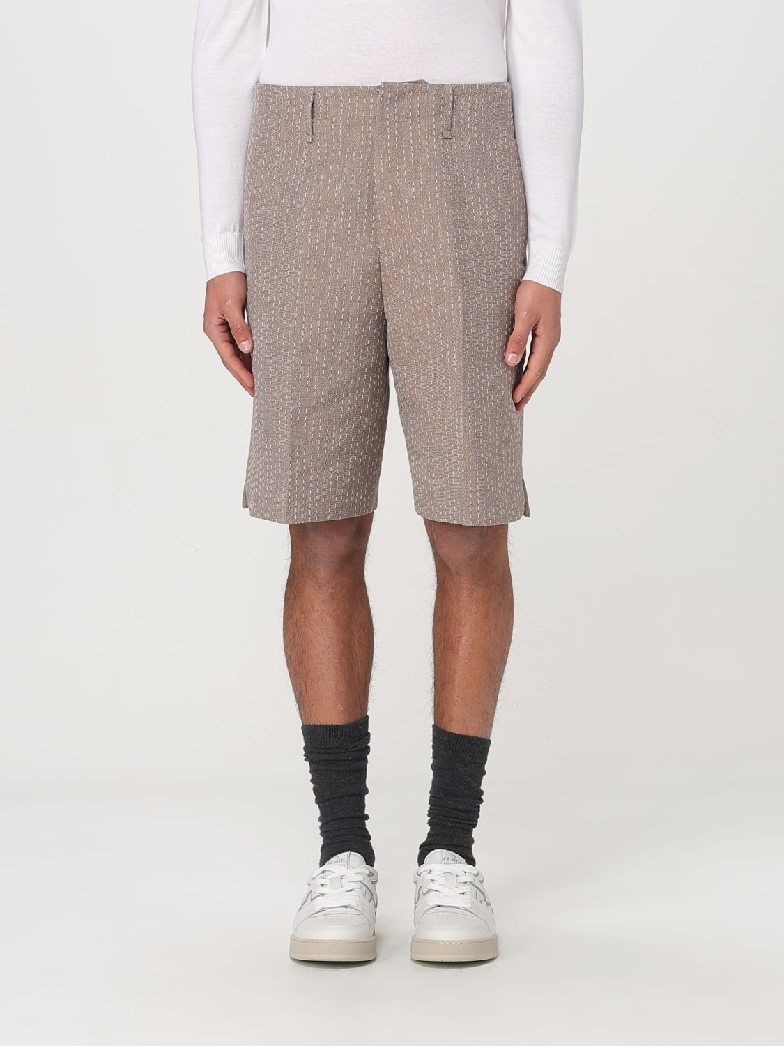 FENDI SHORTS: Short men Fendi, Beige - Img 1