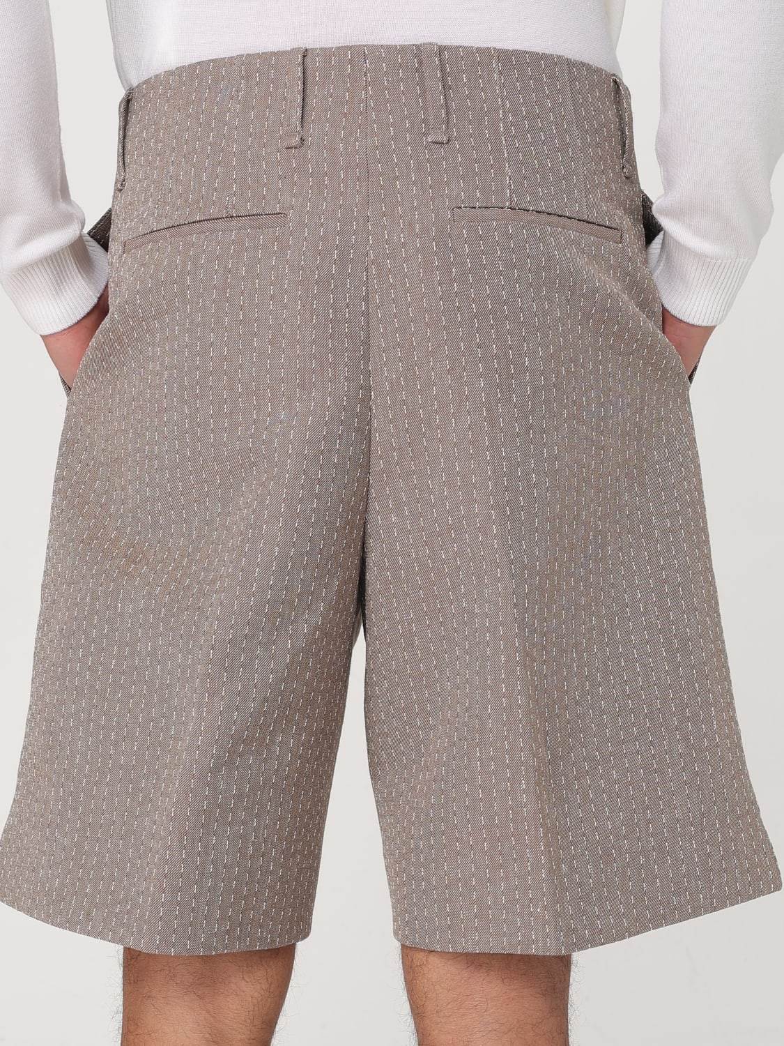 FENDI SHORTS: Short men Fendi, Beige - Img 5