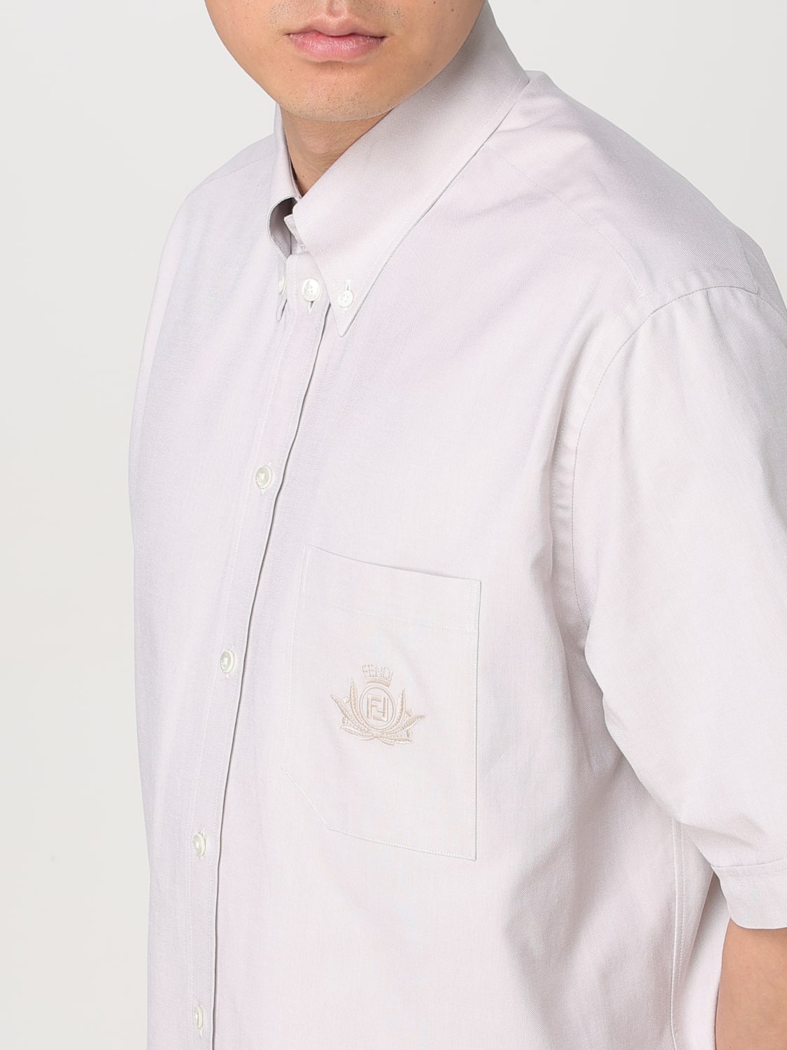 FENDI РУБАШКА: Рубашка Мужское Fendi, Натуральный - Img 5