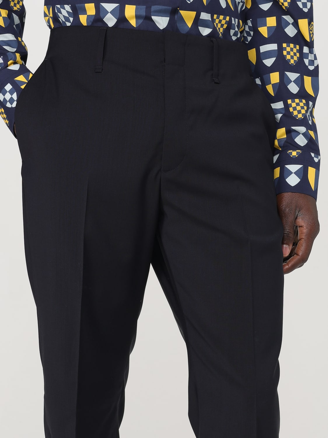 FENDI HOSE: Hose herren Fendi, Blau - Img 5