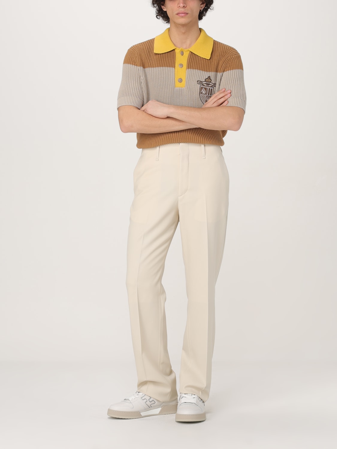 FENDI PANTS: Pants men Fendi, Butter - Img 2