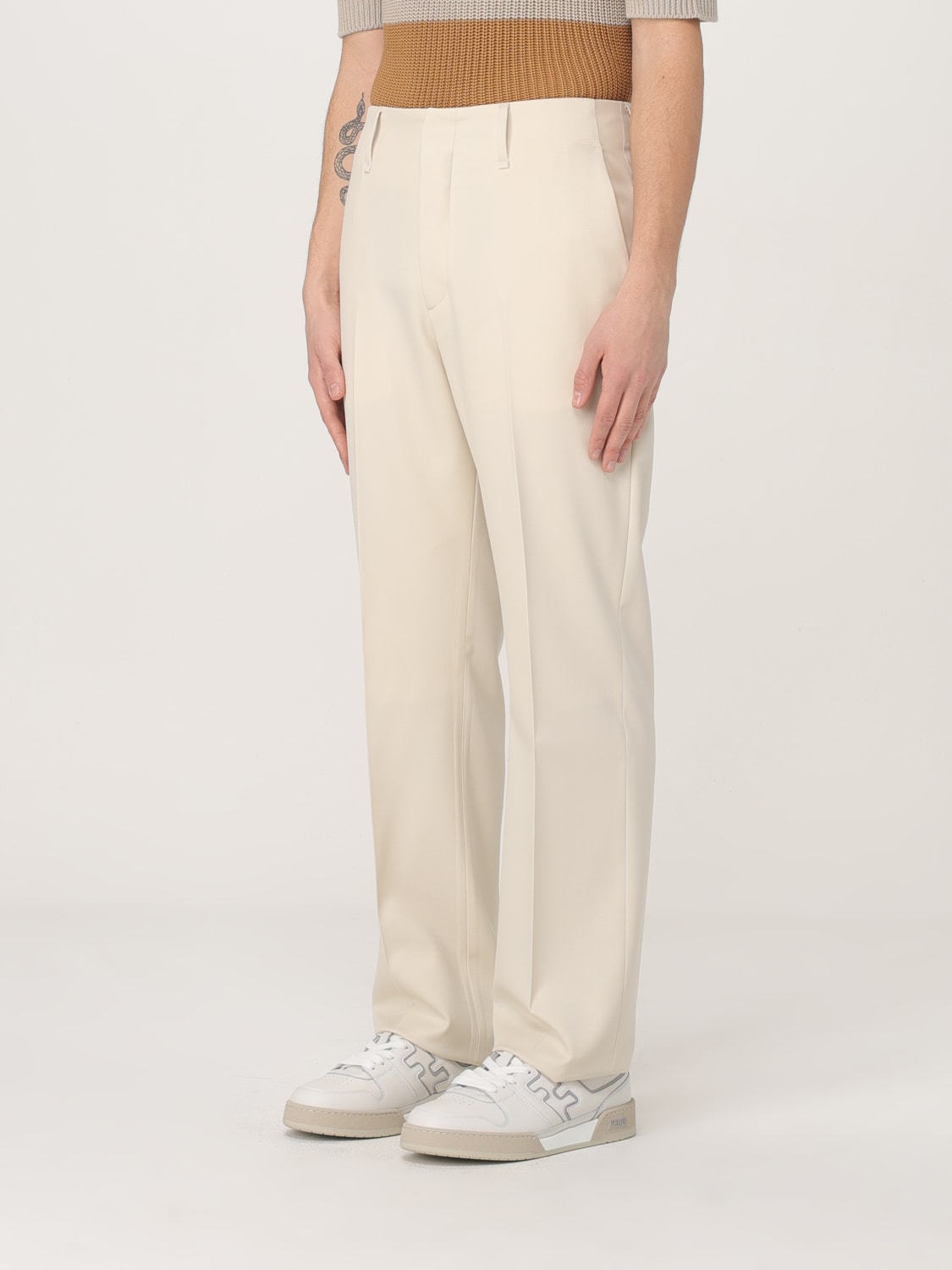 FENDI PANTS: Pants men Fendi, Butter - Img 4