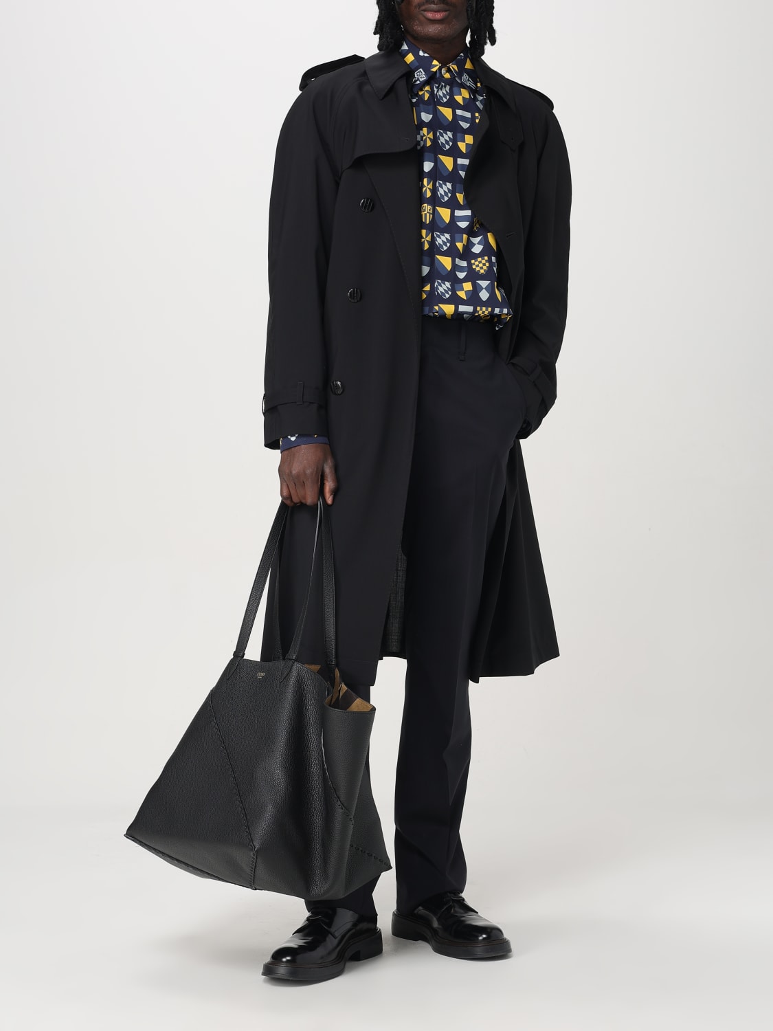 FENDI JACKE: Mantel herren Fendi, Schwarz - Img 2