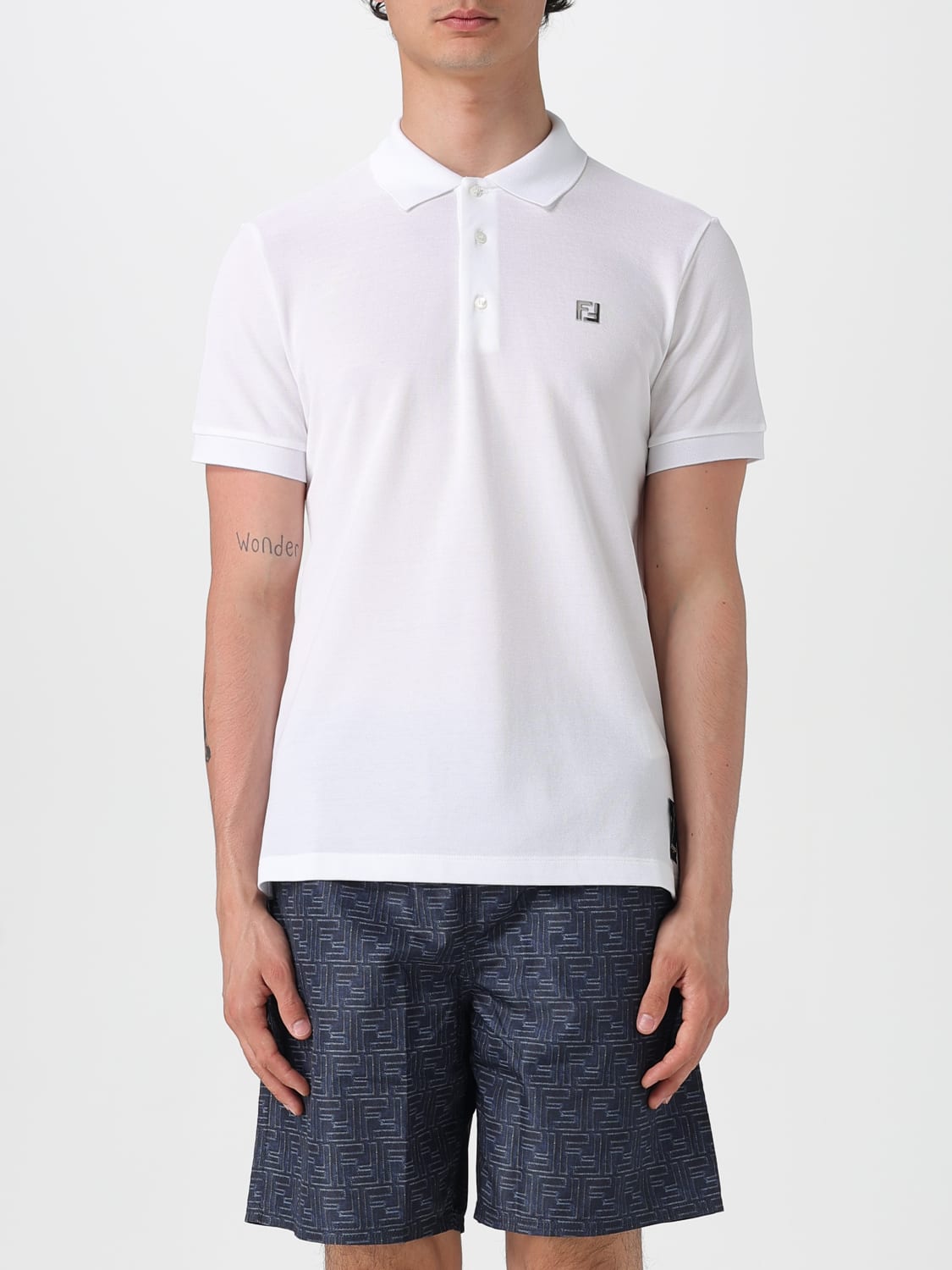 【FENDI】POLO◆FY0985AUA5 FENDI: Polo shirt men - White | Fendi polo shirt FY0985AUA5