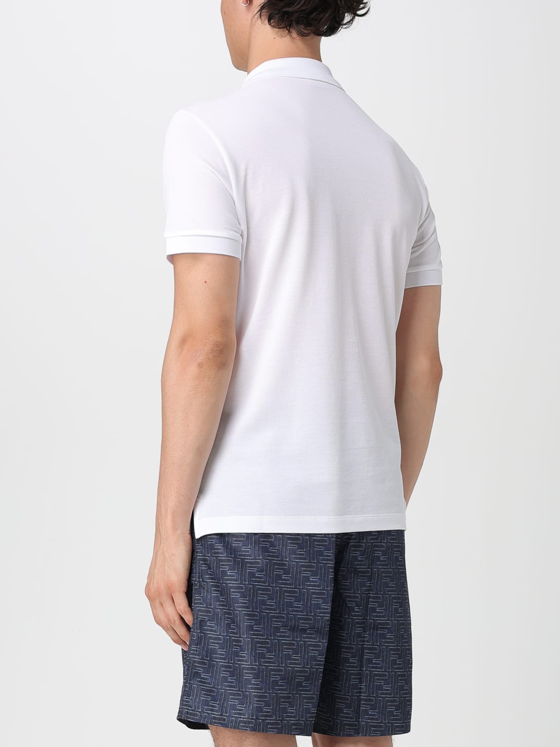 FENDI: Polo shirt men - White | Fendi polo shirt FY0985AUA5