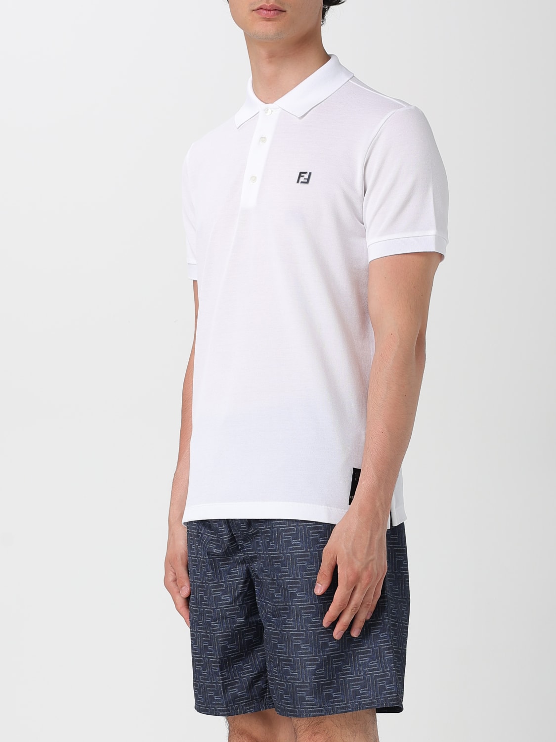 FENDI POLO SHIRT: Polo shirt men Fendi, White - Img 4