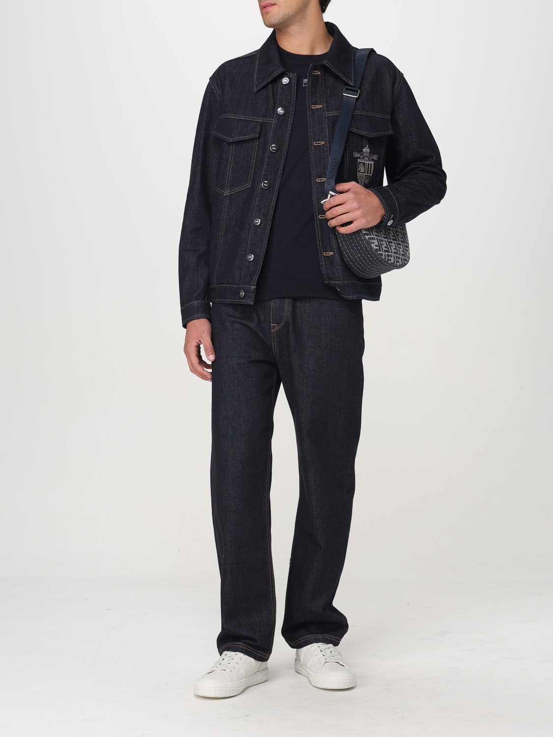 FENDI GIACCA: Giacca Fendi in denim di cotone , Denim - Img 2