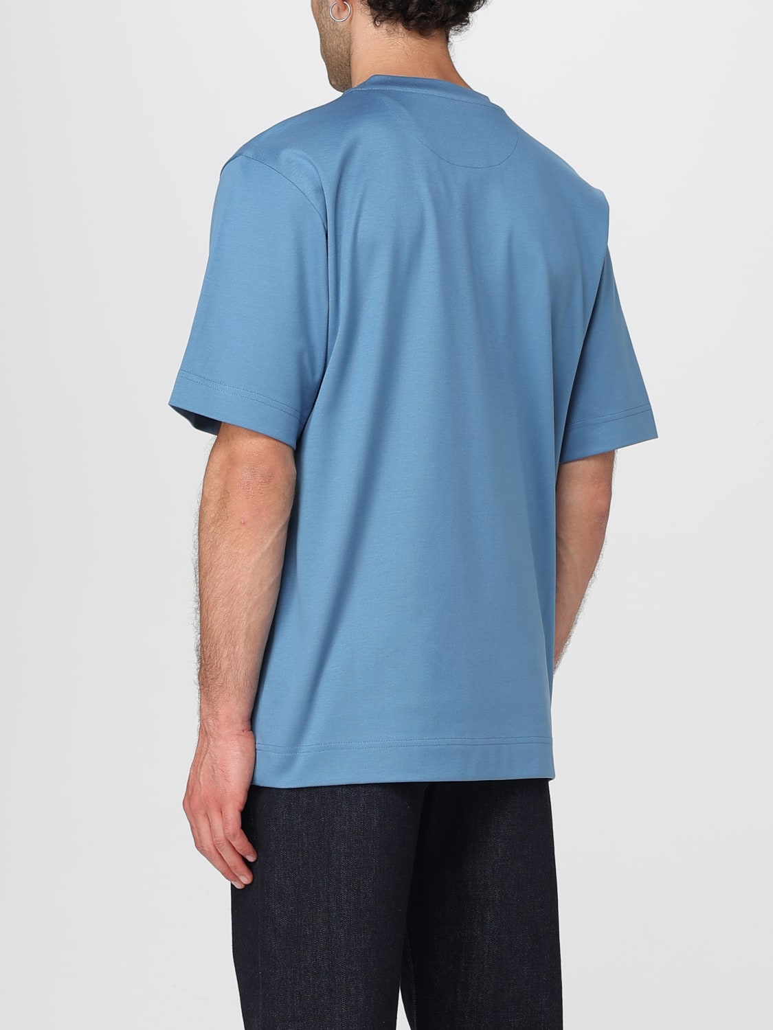 FENDI T-SHIRT: T-shirt men Fendi, Blue - Img 3