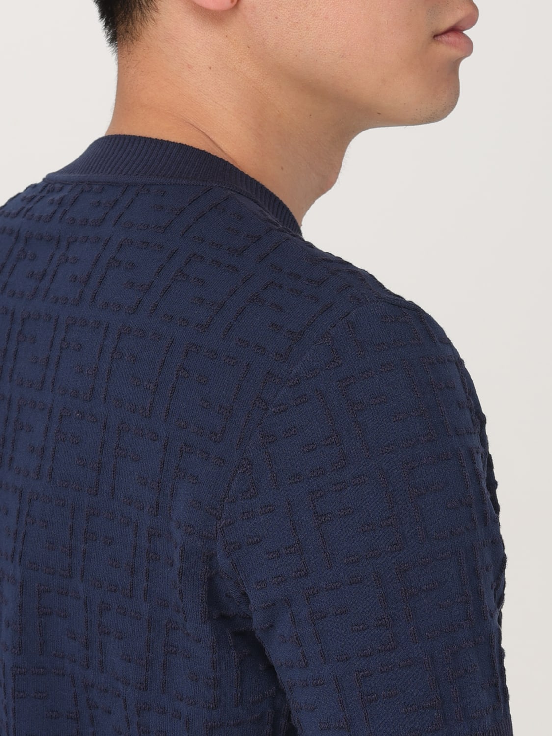 Tシャツ・カットソー FENDI Men T-shirt Blue FZX051AU7O F0ZNZ FENDI: crewneck cotton t-shirt - Blue | Fendi t-shirt