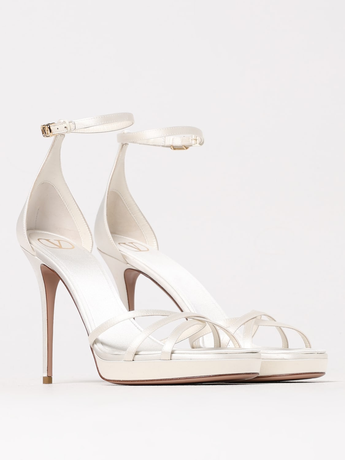 VALENTINO GARAVANI HEELED SANDAL: Shoes woman Valentino Garavani, Ivory - Img 2