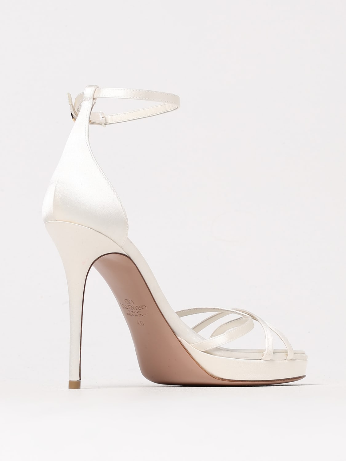 VALENTINO GARAVANI HEELED SANDAL: Shoes woman Valentino Garavani, Ivory - Img 3