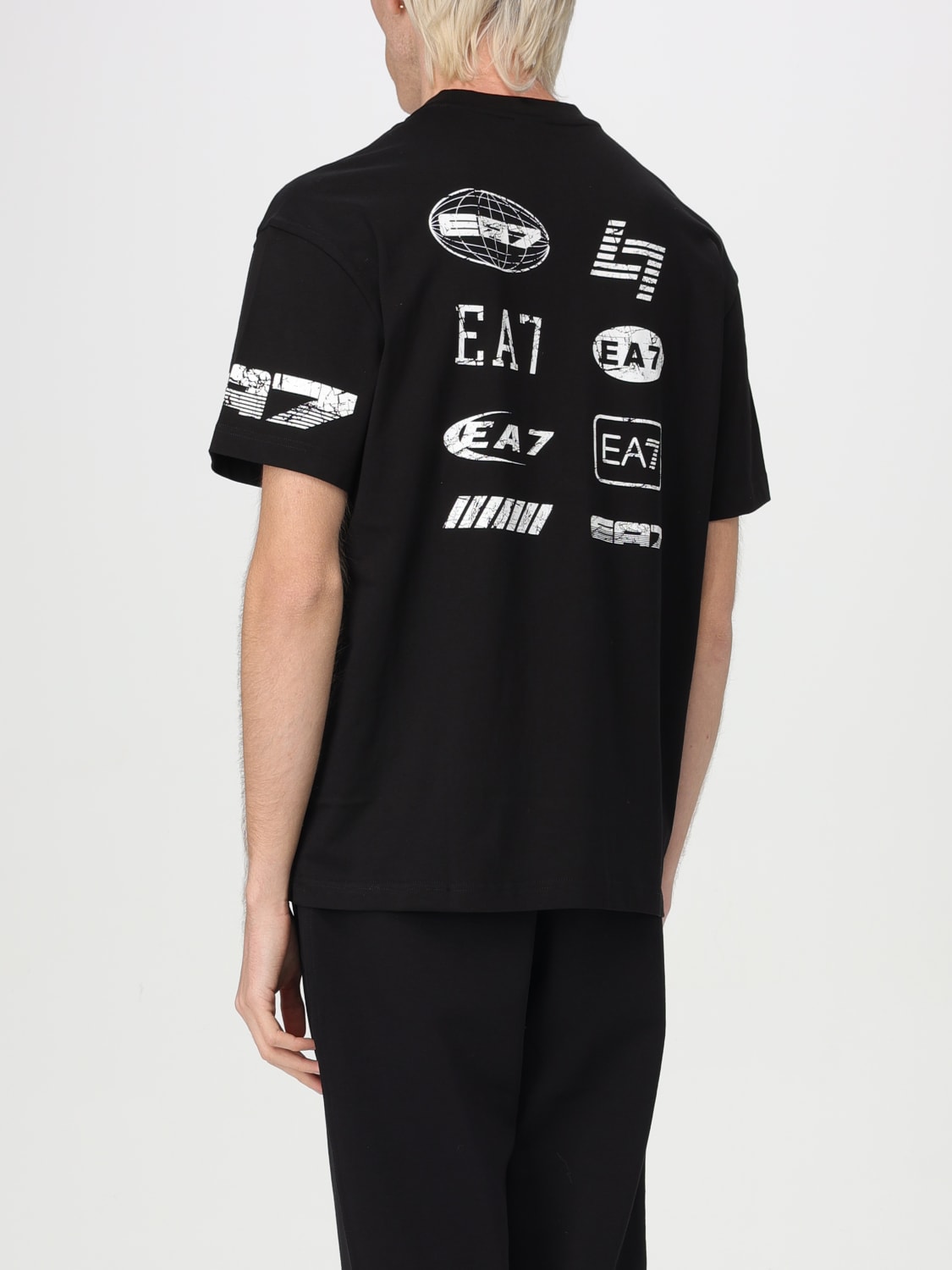EA7 EMPORIO ARMANI 半袖 Tシャツ 7M000302 AF12874 EA7: T-shirt men - Black 1 | Ea7 t-shirt 7M000302AF12874