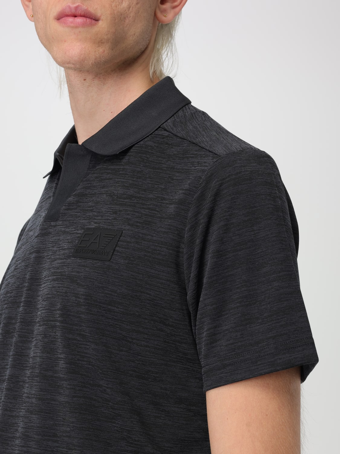 EA7 POLO SHIRT: Polo shirt men Ea7, Black - Img 3