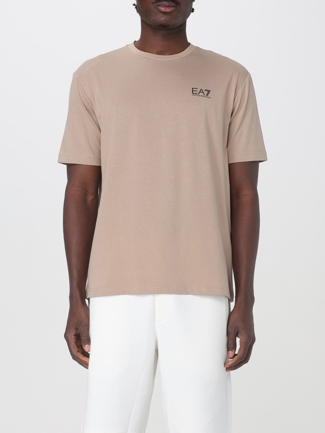 EA7 T恤: T恤 男士 Ea7, 米色 - Img 1