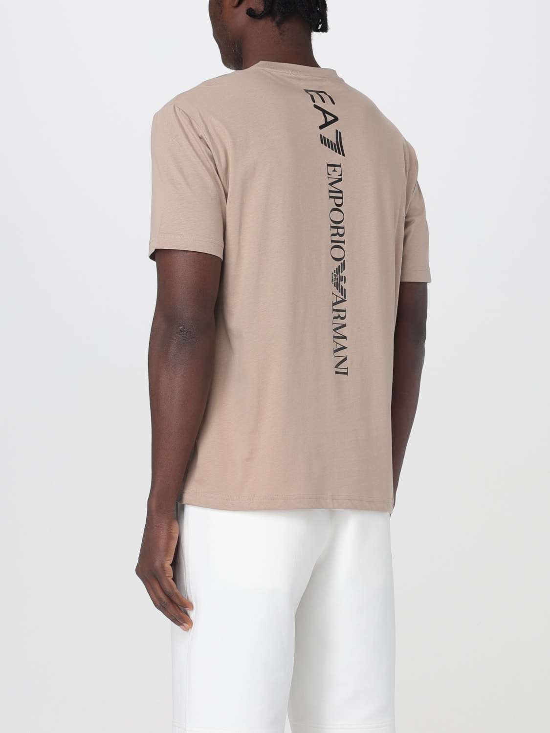 EA7 T恤: T恤 男士 Ea7, 米色 - Img 2