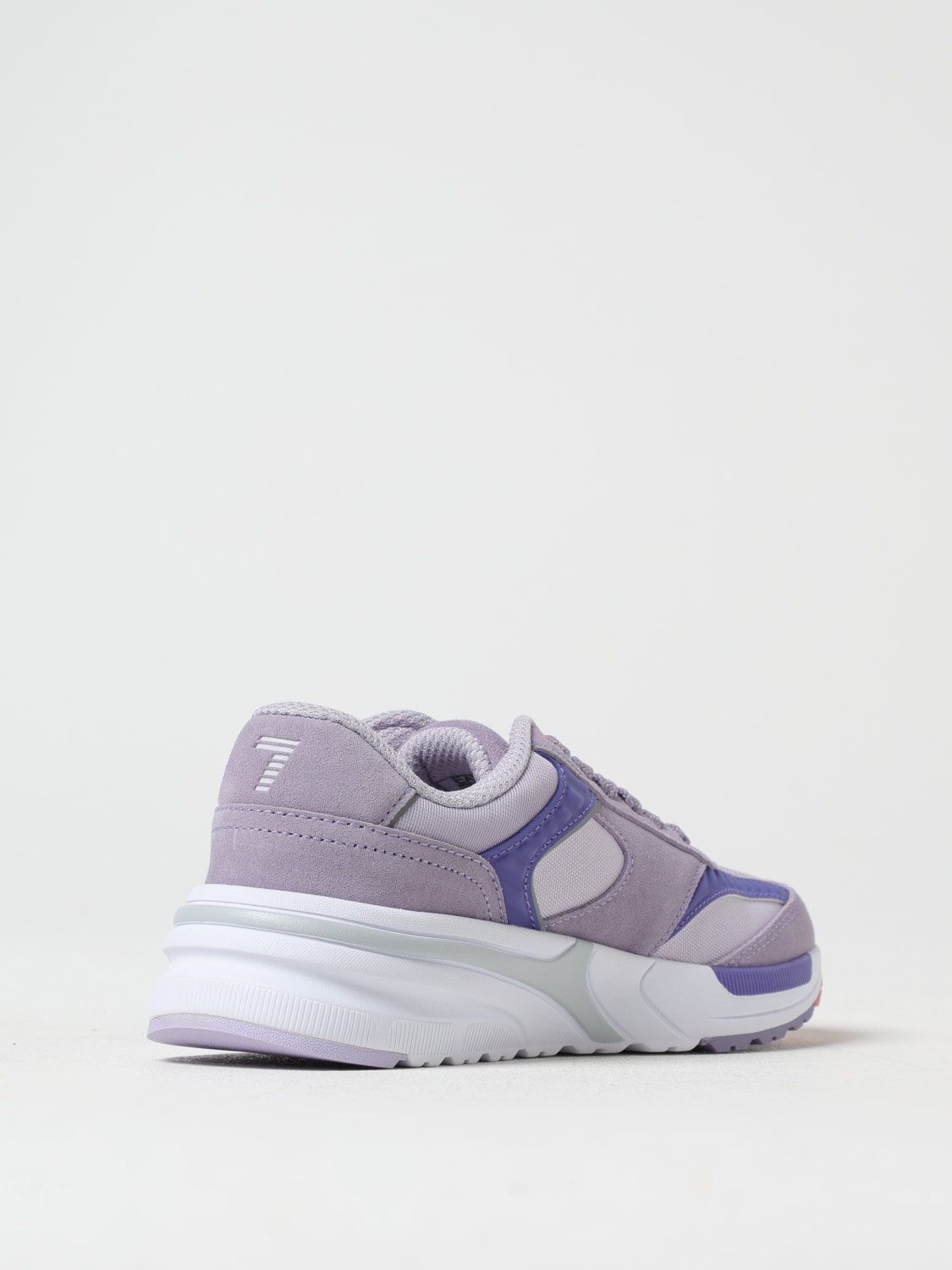 EA7 SNEAKERS: Sneakers EA7 in camoscio e mesh , Lilla - Img 3