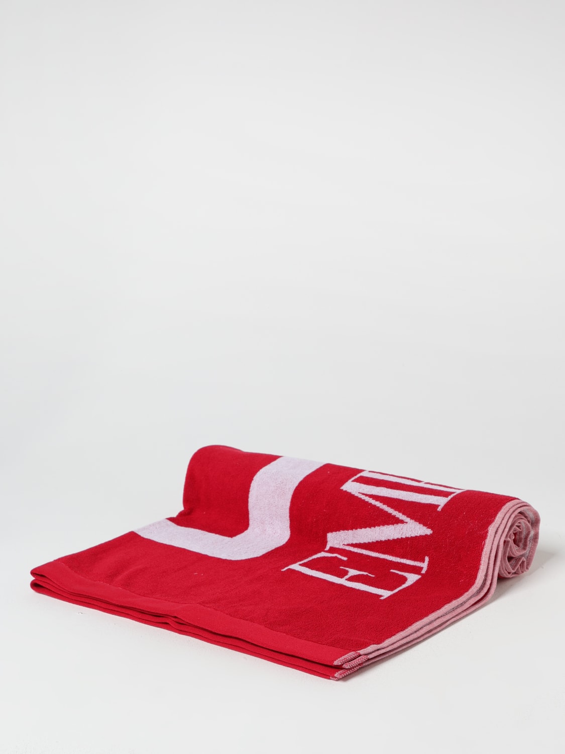 EA7 SWIMWEAR BATH AND BEACH TOWELS: Beach towel men Ea7 Swimwear, Red - Img 1