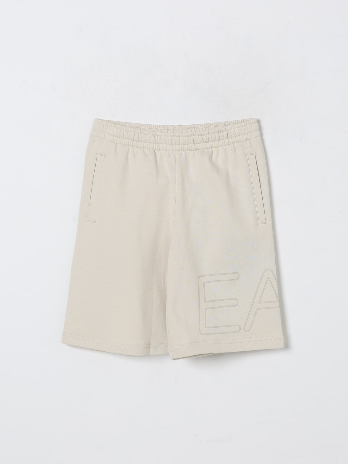 EA7 SHORTS: Shorts kids Ea7, Cream - Img 1