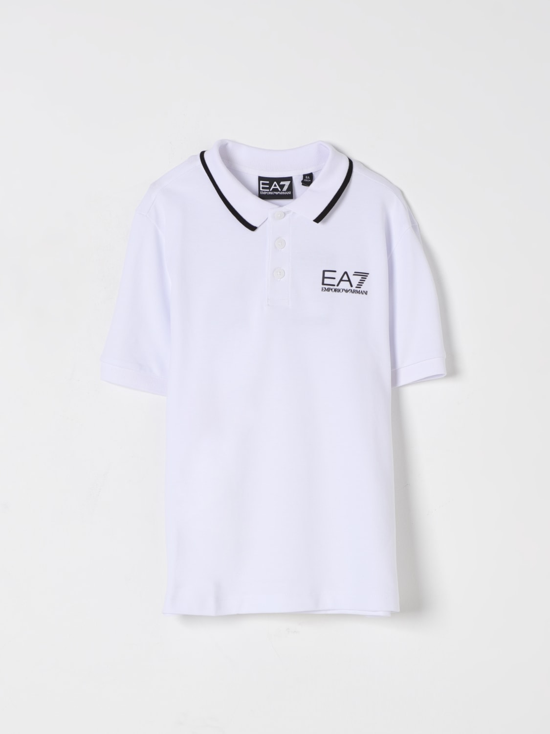 EA7 POLO: Polo niños Ea7, Blanco - Img 1