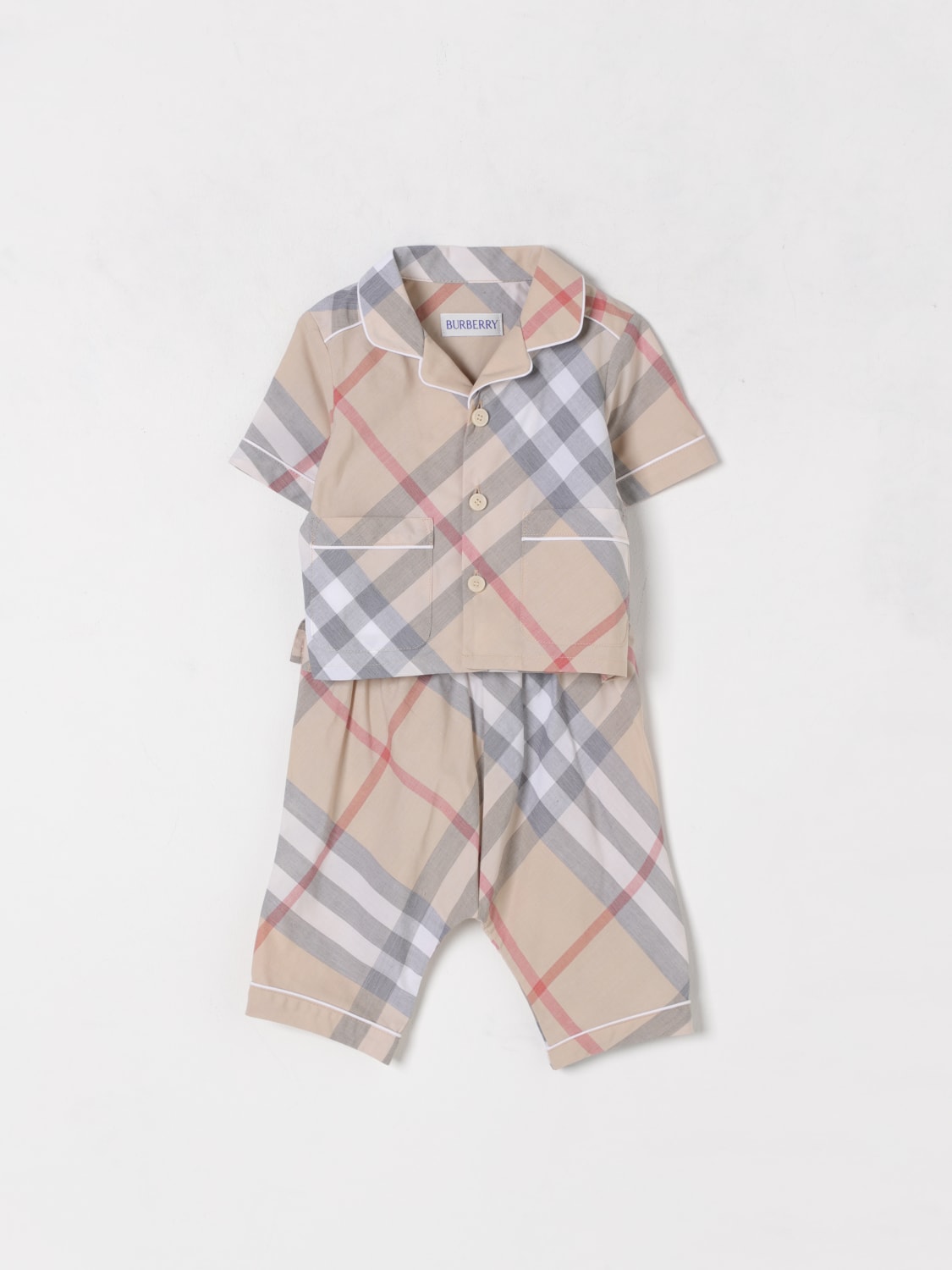 BURBERRY JUMPSUIT: Jumpsuit kids Burberry, Beige - Img 1