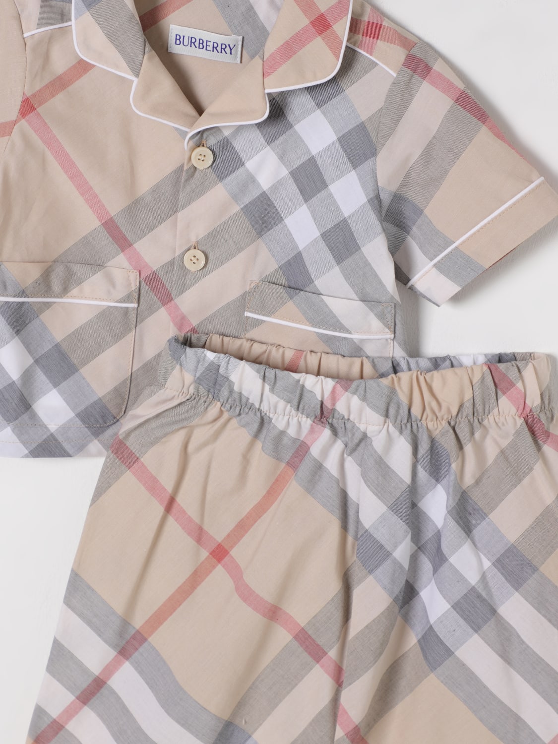 BURBERRY JUMPSUIT: Jumpsuit kids Burberry, Beige - Img 3