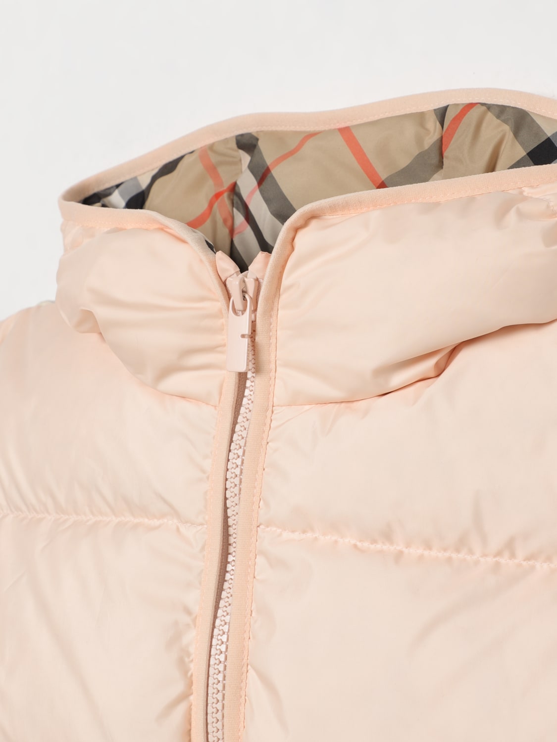 BURBERRY WAISTCOAT: Jacket kids Burberry, Blush Pink - Img 3