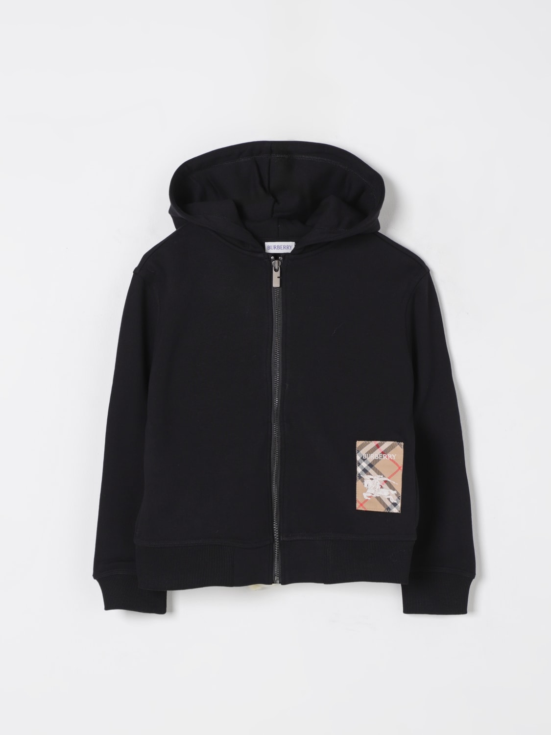 BURBERRY SWEATER: Sweater kids Burberry, Black - Img 1