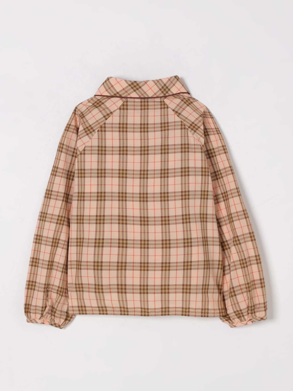 BURBERRY CAMICIA: Camicia tartan con logo Burberry, Beige - Img 2