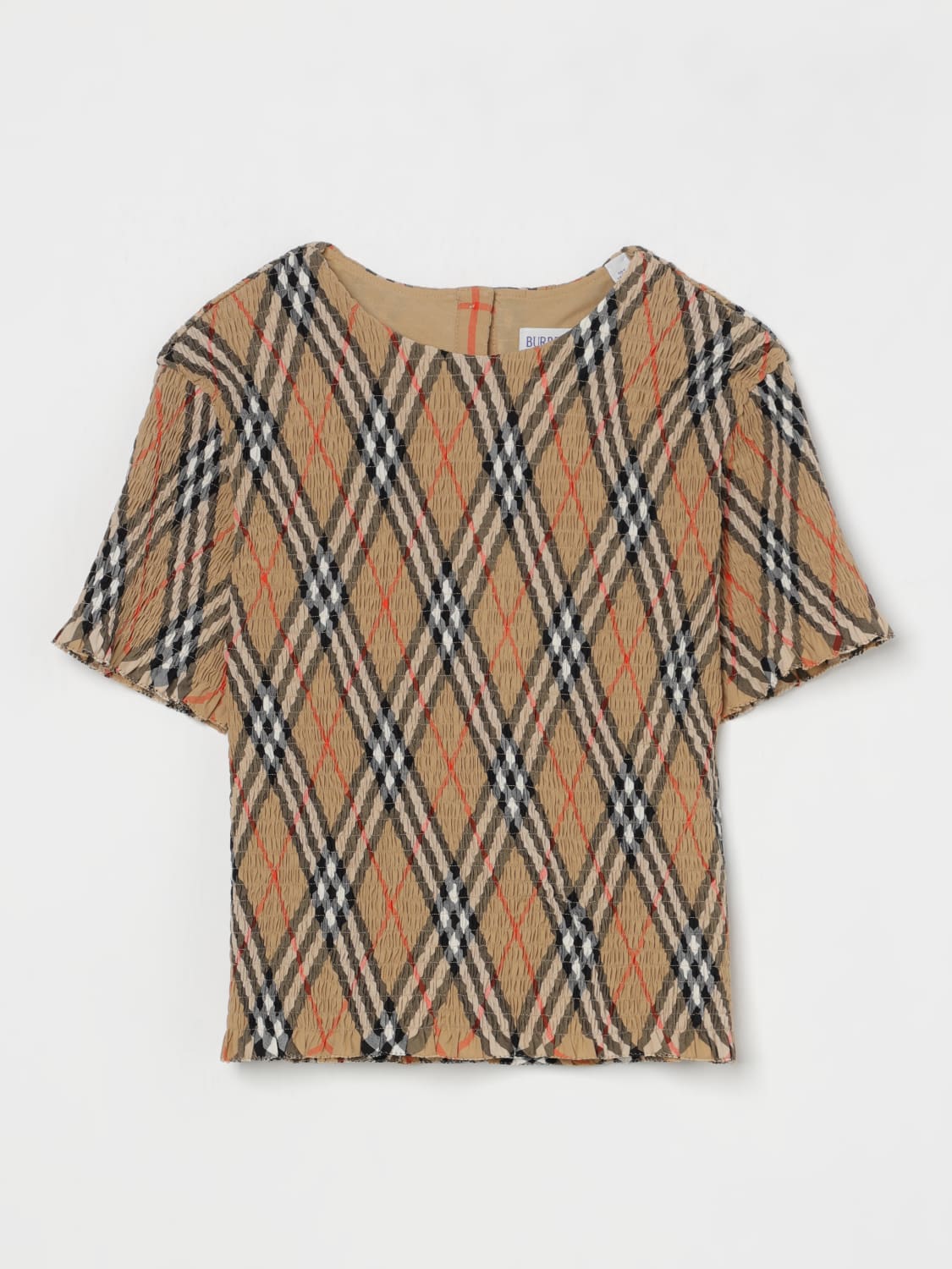 BURBERRY TOP: Top kids Burberry, Beige - Img 1