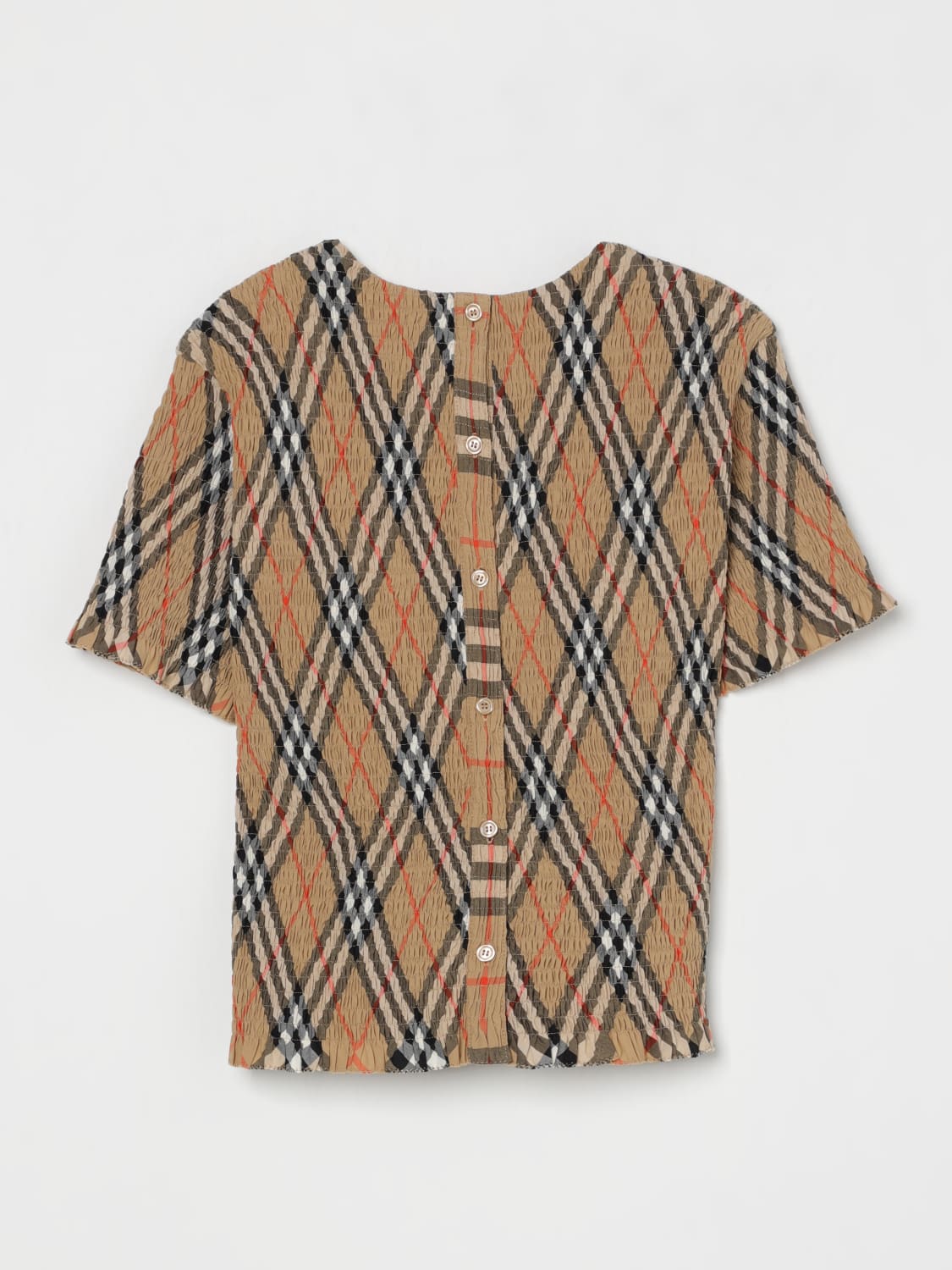 BURBERRY TOP: Top kids Burberry, Beige - Img 2