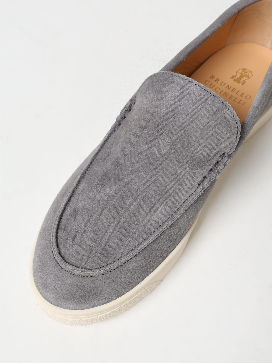 BRUNELLO CUCINELLI LOAFERS: Sneakers men Brunello Cucinelli, Grey - Img 4