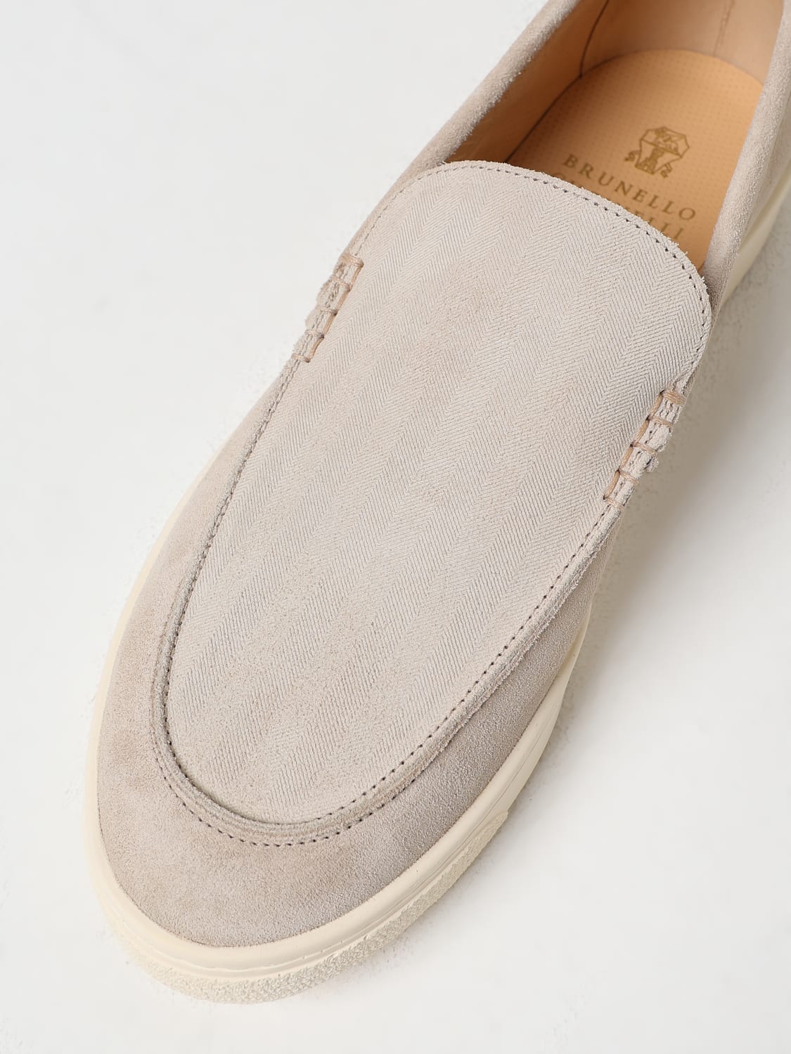 BRUNELLO CUCINELLI LOAFERS: Sneakers men Brunello Cucinelli, Beige - Img 4