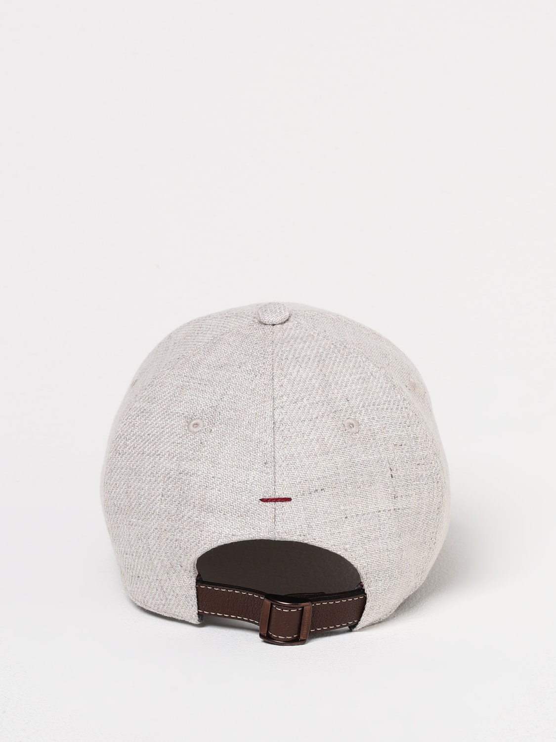 キャップ Brunello Cucinelli Cappello Baseball In Misto Lino 24129529_54220396_600.jpg