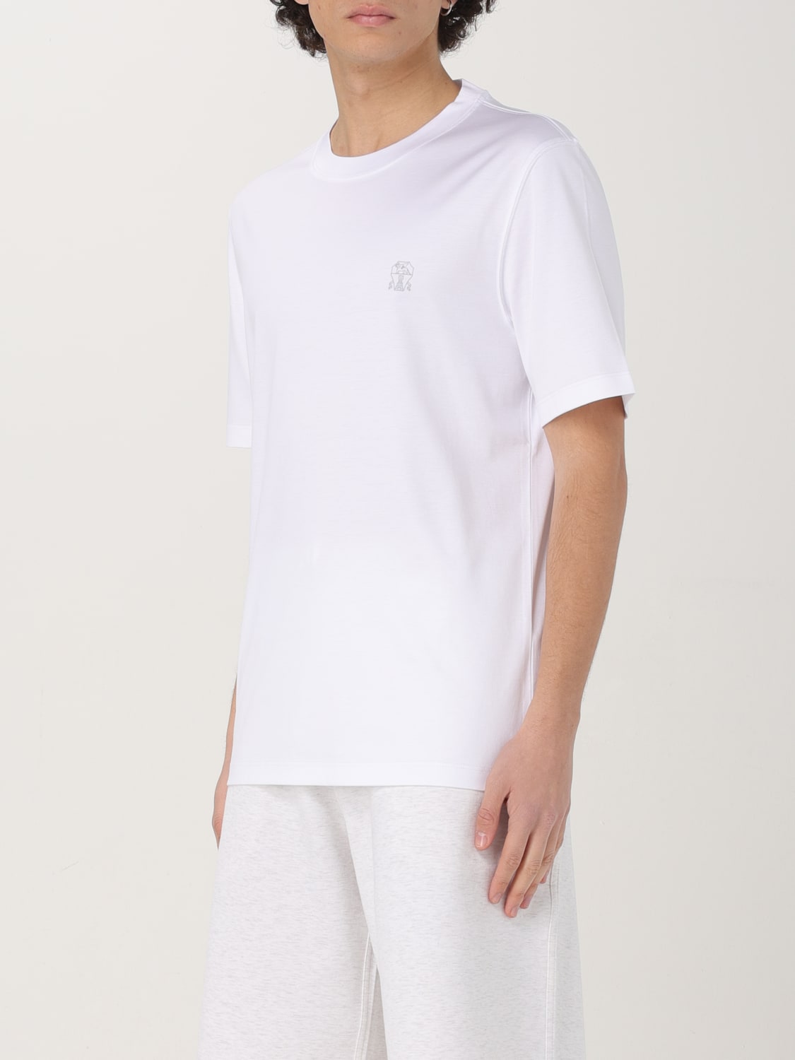 BRUNELLO CUCINELLI: T-shirt men - White | Brunello Cucinelli