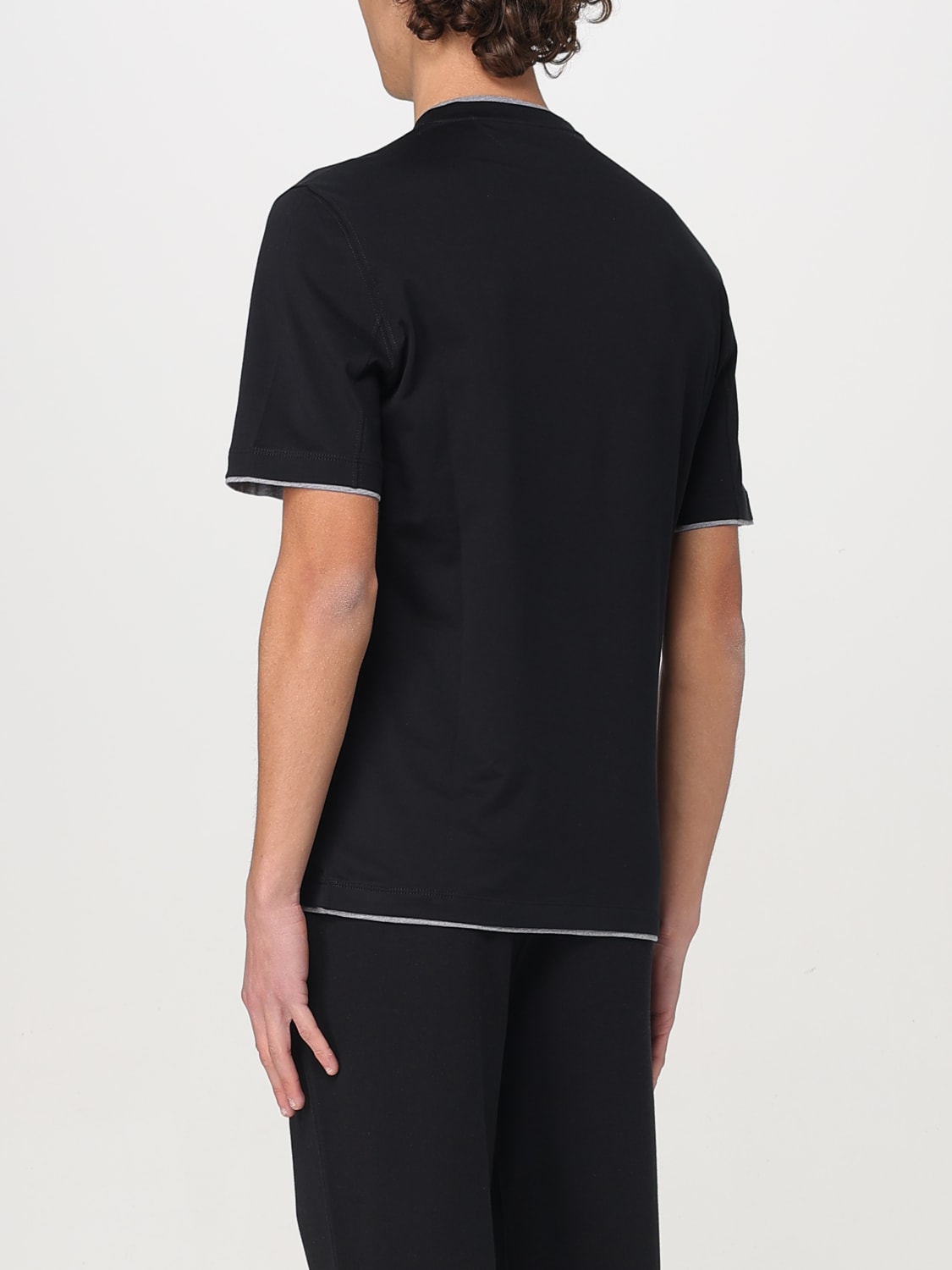 BRUNELLO CUCINELLI T-SHIRT: T-shirt men Brunello Cucinelli, Black - Img 3