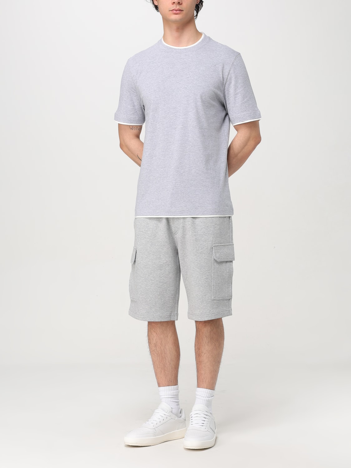 BRUNELLO CUCINELLI T-SHIRT: T-shirt men Brunello Cucinelli, Grey - Img 2