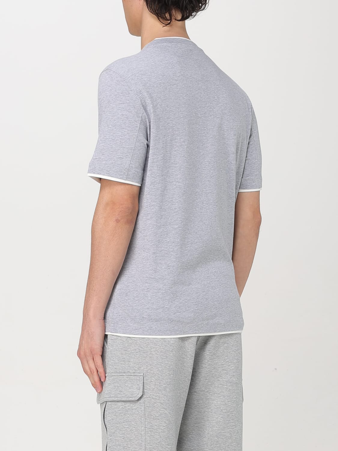 BRUNELLO CUCINELLI T-SHIRT: T-shirt men Brunello Cucinelli, Grey - Img 3