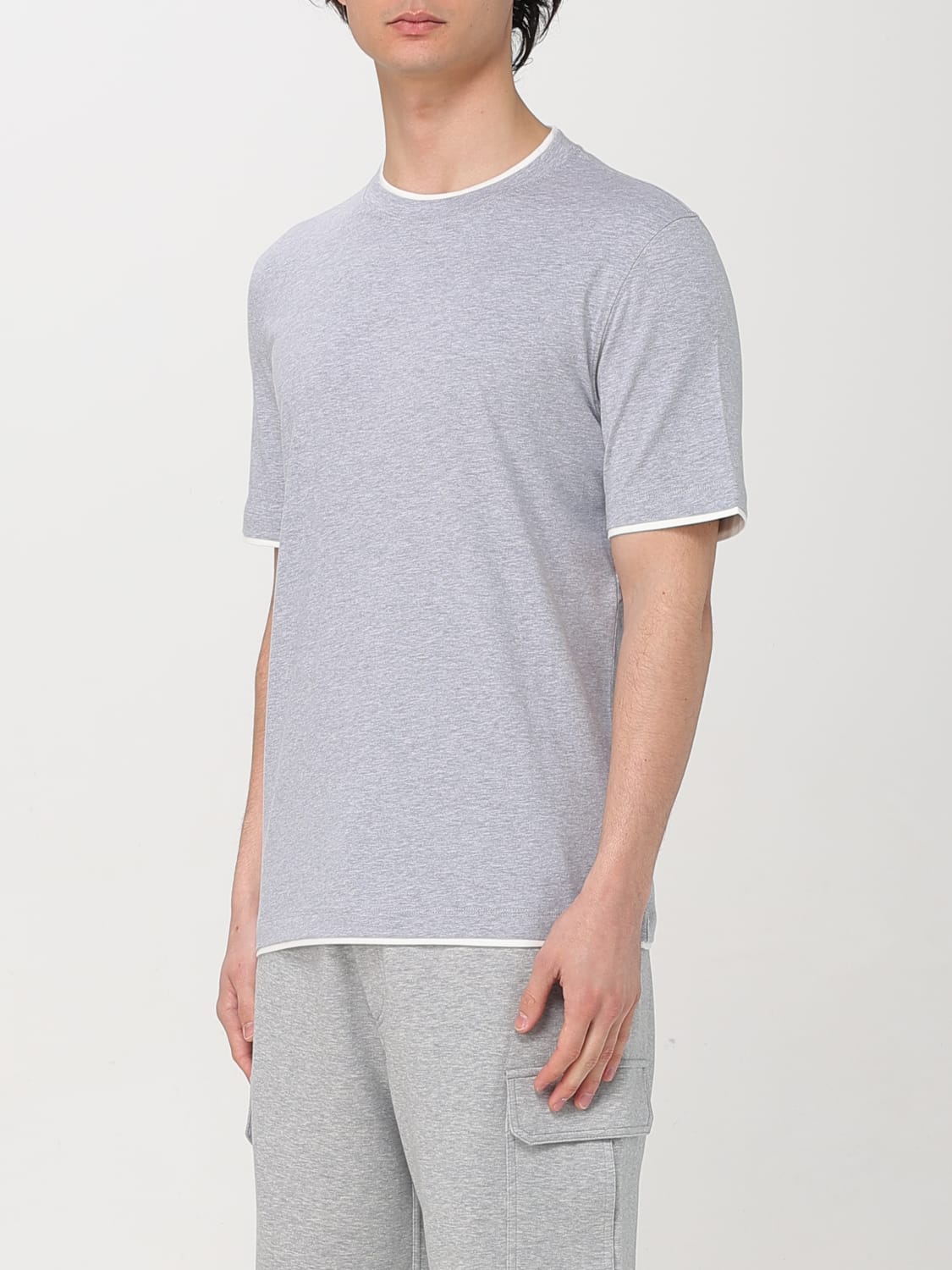 BRUNELLO CUCINELLI T-SHIRT: T-shirt men Brunello Cucinelli, Grey - Img 4