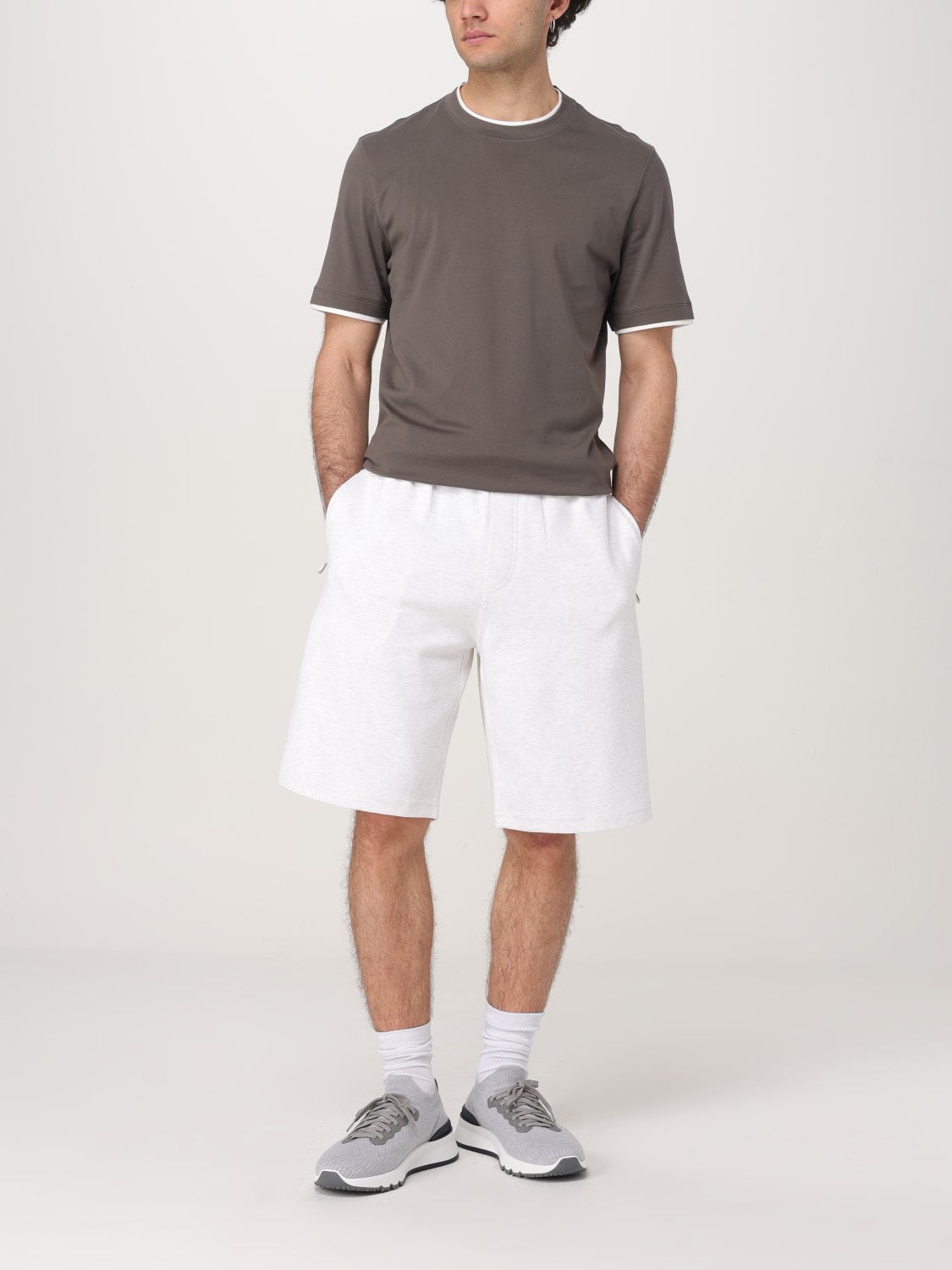 Tシャツ・カットソー BRUNELLO CUCINELLI Men T-shirt Dark M0B137427 CAG04 BRUNELLO CUCINELLI: T-shirt men - Dark | Brunello Cucinelli